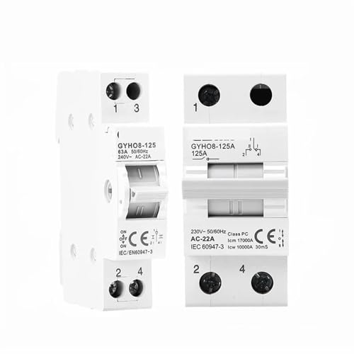 MTS commutateur d'isolement de transfert manuel 1P 125A 220V disjoncteur interverrouillage