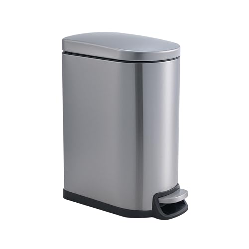 Caneca de basura antideslizante de acero inoxidable 10L