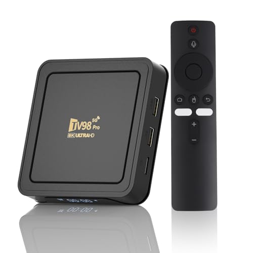 8K Ultra HD Streaming Box & Media Player mit Android 14.0, 2.4/5GHz Wi-Fi, 2GB RAM 16GB ROM, HDR10+ & Dolby Vision – cliente de transmisión multimedia de alto rendimiento para entretenimiento ilimitad