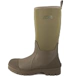 Savage Island Arran Waterproof Neoprene Wellington Boots - Insulated Rubber Warm Wellies - Green, UK9