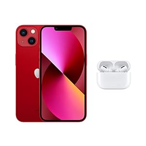 Apple iPhone 13 (128 GB) – (Product) RED mit AirPods Pro mit MagSafe Ladecase