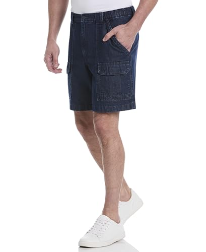 Image of Savane Mens 8 inch Hiking Cotton Cargo Shorts with Tech Pocket (Available in Big & Tall)