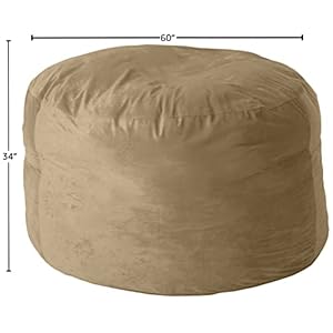 Sofasackbeanbagchaircoveronlyforadultsandkidswithoutfillingcomfyfluffyroundorovalbeanbagchaircoverreplacementlazysofacoverforreadingchairorfloorchair5feetcamel Urban Country Home Decor Sofa sack bean bag chair cover only for adults and kids without filling comfy fluffy round or oval beanbag chair cover replacement lazy sofa cover for reading chair or floor chair 5 feet camel urban country home decor
