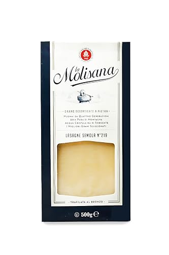 La Molisana Lasagne Semola N°219 Durum Wheat Semolina Pasta, 17.64 oz ℮ 1.1 lbs ℮ 500 g