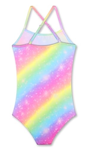 Image of LUOUSE Swimwear for Girls Swimsuits Quick Dry Cross-Back Adjustable Strap Bathing Suit for Kids 2-13 Years