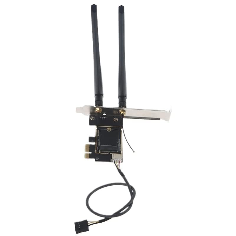 Convertidor de tarjeta Wi-Fi M.2 para laptop a PCIe x1 para escritorio con soporte Bluetooth miniatura 3