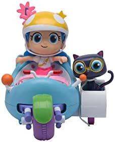 True and The Rainbow Kingdom Figurines - True's Strawberry Racer with True and Bartleby Cute Colourful Articulated Figures and Toy Race Car - Ages 3+