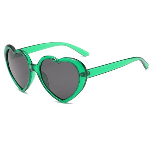 Lunettes design arc-en-ciel coloré LVTFCO aux verres en forme de coeur de pêche