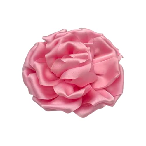 Image of Rose Brooch and Pin for Women Elegant Delicate Flower Pin Shawl Clip Duck Beak Clip for Women's Dress Banquet Party Jewelry Gift