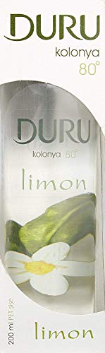 evyap 3x Duru Limon Kolonya Zitrone 200 ml Türkisches Duftwasser Eau de Kolonya