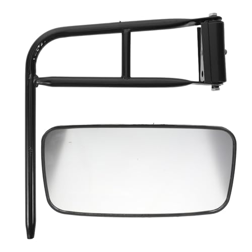 Garneck Rétroviseur pour Tracteur Compact avec Support Métallique Antichoc, Miroir Grand Angle Résistant aux Intempéries, Installation Plug And Play, Compatible Chariot Élévateur