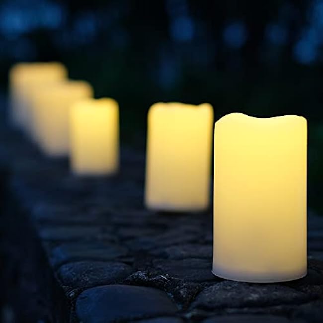 Flameless Candles, 3 Pack, Warm White