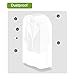 KONKY Garment Clothes Cover Protector, Lightweight Closet Storage Bags Translucent Dustproof Waterproof Hanging Clothing Storage Bag with Full Zipper & Magic Tape & Strap for Coat Dress Windcoat-Large