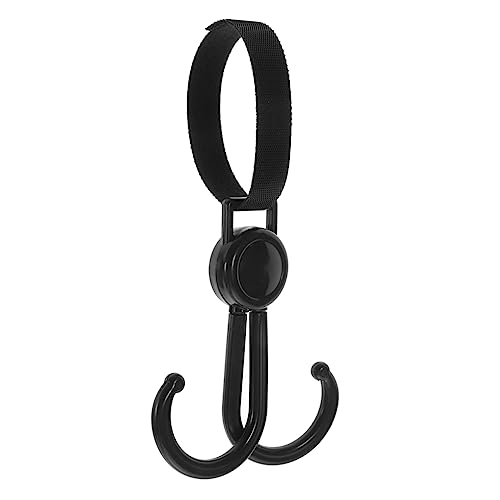 HAPINARY Double Hook Hanging Bag Stroller Shopping Basket Stroller Clips Polyester Practical