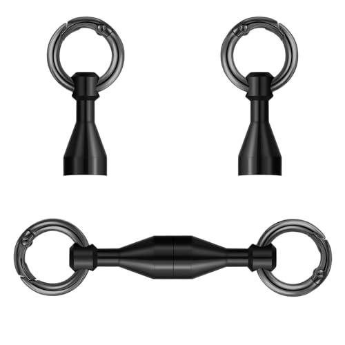 WIEMELIER magnet hooks for key magnet hanger refrigerator magnet hooks (black)