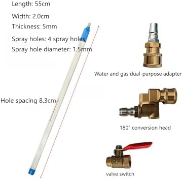Car Radiator Cleaning Tool - 46in Pressure Washer Wand, Dual-Use Cleaner for Cars & Trucks, Efficient Water Tank Cleaning Accessory, Ideal for Home Use