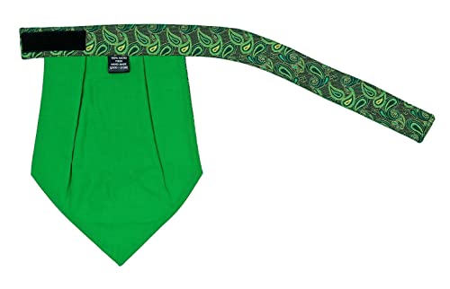 Image of formal cravat set for men with pocket square Men's Cravat Necktie, Self Design Microfiber Dark Multi color Free Size