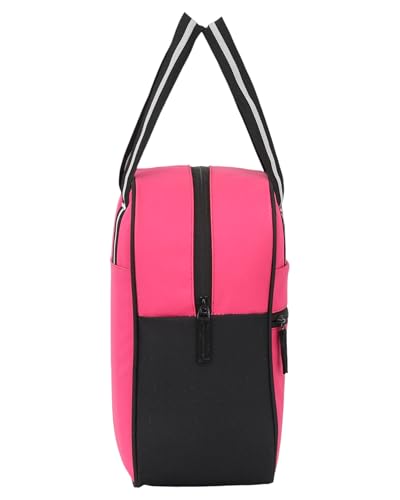 Image of Durable & Lightweight Lunch Bag | Trendy Water-Resistant Tiffin Bag & Meal Holder for Office, School, Travel & Picnic, Stylish, Insulated Design for Men, Women & Kids (Pink)