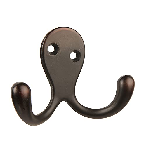 HASWARE 6 PCS Double Prong Robe Hook