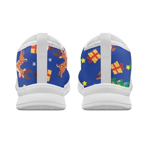 Image of Floral Sneakers for Women Colorful Art Shoes for Women Slip On Casual Work Shoes