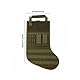 Taktischer Weihnachtsstrumpf, Strumpf-Form Molle Militärische Gürteltasche mit Griff Süßigkeiten Weihnachtssocken Aufhängen Dekoration für Outdoor und Weihnachtsdekorationen