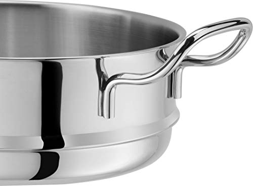 ZWILLING Plus Colander, Stainless Steel, Silver, 24 cm, 35 x 26 x 12 cm, Inox Brillant