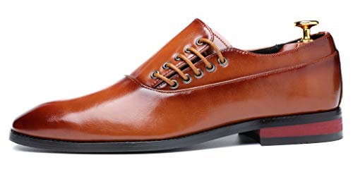 Mens Dress Shoes Slip On Loafers Moccasins for Men Leather Lace up Smoking Slipper Vintage Prom Wedding Shoes2