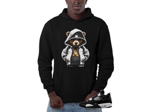 Jordan 4 White Thunder Men's Hoodie To Match Sneakers