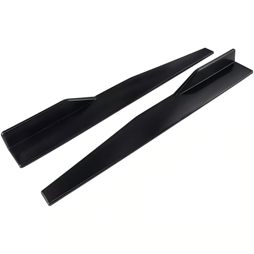 スズキ アルト HA36V HA36Sに適用車のサイドスカートロッカー スプリッター リップ カナード ウィングル ディフューザー 34" ABS樹脂 傷防止 プロテクター 軽量 エアロ DIY アクセサリー カスタム 外装パーツ(黒)