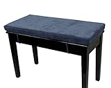 Loveboat Piano Bench Cushion, Washable Bench Pad for Shoe Storage, Window, Piano, Dining 30'x14'x2' Navy