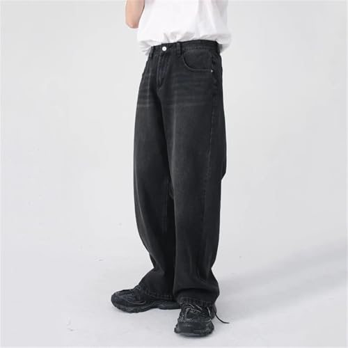 Men's Jeans Straight Wide Leg Pants Vintage Trousers4
