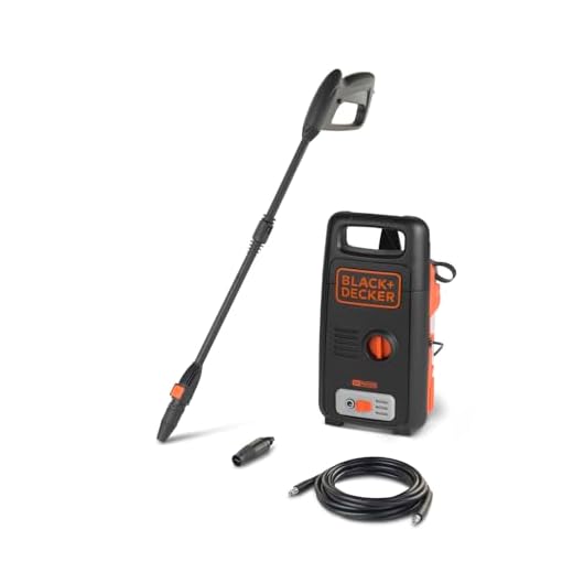BLACK+DECKER Hidrolimpiadora de Alta Presión BXPW1300E,Base (1300 W, 100 Bar, 390 l/h)