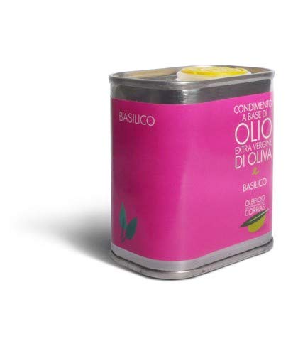 Olio extravergine di oliva al basilico (lattina