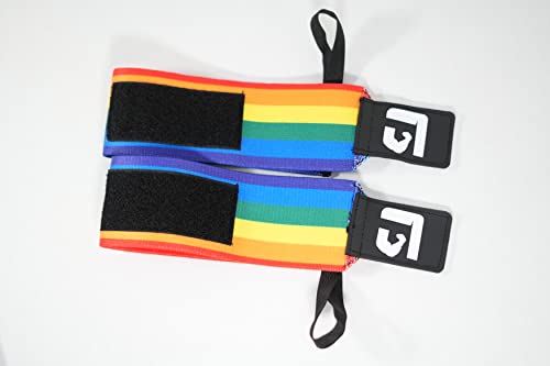 Rainbow Wrist Wraps For Fitness And Weightlifting, Avoid Injury And Maximize Grip With Thumb Loop, 18" Pair, Weightlifting, Hybrid Strength Training, Powerlifting, Bench Press, Gym - Unisex (Soft) #TOP7