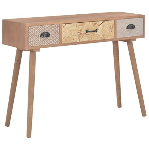 Vidaxl Sideboard With 3 Drawers Coffee Bar Buffet Cabinet With Storage Console Table For Kitchen Dining Room Living Room Hallway Solid Wood Pine #TOP19