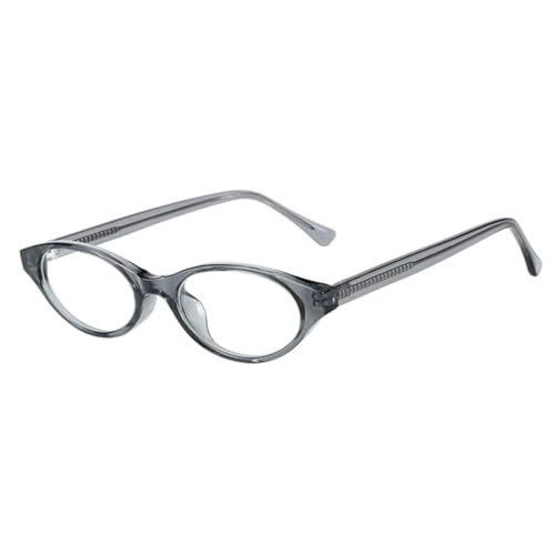 Lunettes ovales rétro anti-lumière bleue en TR90 et verres transparents