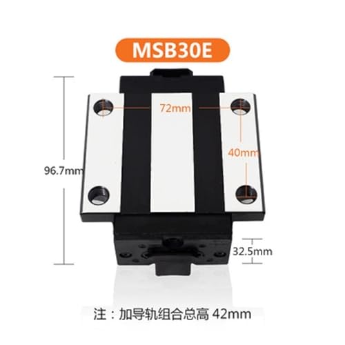 Chariot de guidage linéaire MSB30E : fluidité et précision mécanique optimales - 2