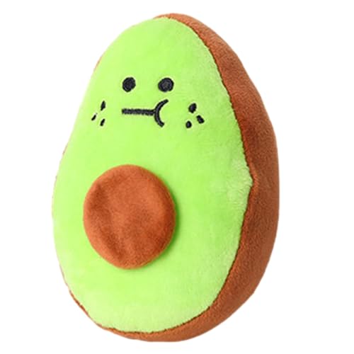 Quietschendes Hundespielzeug – Plüsch-Kauspielzeug, langlebiges Plüsch-Kauspielzeug, weiches gefülltes Welpe, quietschendes für Hunde, liebenswerte Avocados, interaktives Spielzubehör | Für