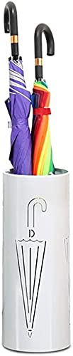 Porte-parapluie blanc pour entrée d'appartement et bureau au design portable