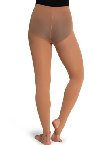 Image of Capezio womens Ultra Soft Self Knit Waistband Stirrup TightTight