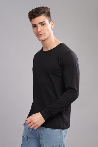 Image of ADRO Men's Cotton Solid Regular Fit T-Shirt