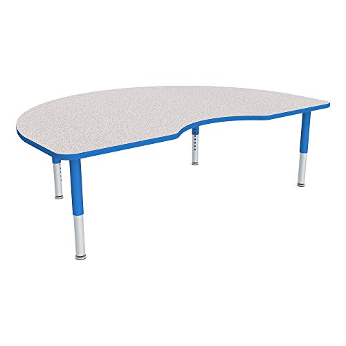 Image of Sprogs Kidney Adjustable-Height Mobile Preschool Activity Table (48 inch W x 72 inch L)