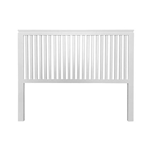 PEJECAR cabecero Modelo daimiel para Cama de 105 Fabricado en Madera Maciza de Pino insigni con largueros Verticales Acabado en Blanco Satinado