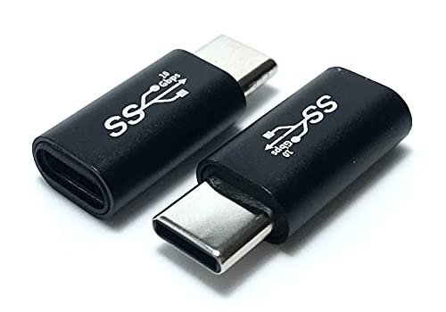 Access 【 10Gbps 2個セット 】USB-C メス to USB-C オス 方向転換 変換アダプタ 10Gbps USB3.2 Gen2 高速転送 変換コネクタ Type C メス - Type C オス EC96ST-2PA