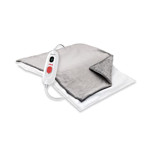 Ufesa Flexyheat EP Almohadilla Térmica Eléctrica 40x30cm, 100W, 3 Niveles de Temperatura, Apagado Automático, Interior Impermeable, Funda Lavable, Gris