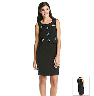 XOXO Juniors Sleeveless Popover Dress with Embellished Bodice