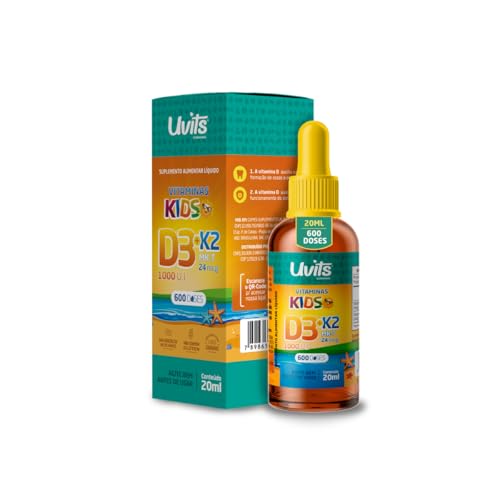 Vitamina D3 + K2 Kids 20ml 600 Doses - Uvits