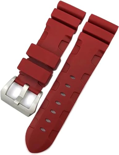 Bracelet montre caoutchouc 24mm pour Panerai Submersible élégance durable