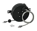 Professional Grade Retractable CAT6 Cord Reel, 20' UL/CSA Listed Cable, RJ45 Modular Plugs; ProReel