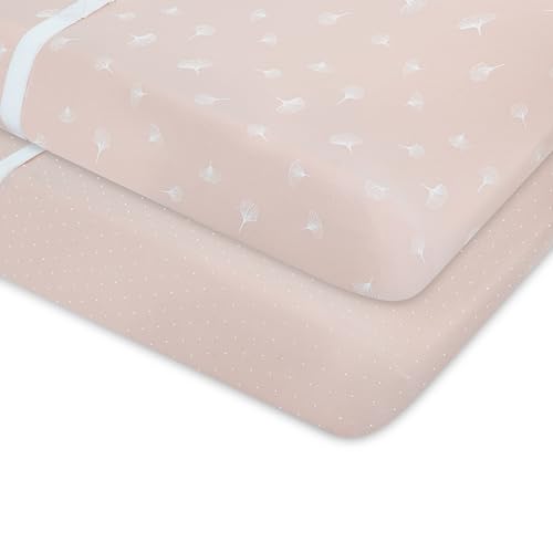 Housses de matelas à langer Ely's & Co. en jersey de coton peigné doux - 5